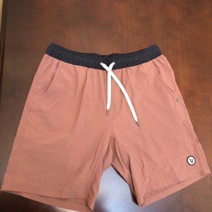 Vuori Kore Shorts - Saltwater Red - Like New